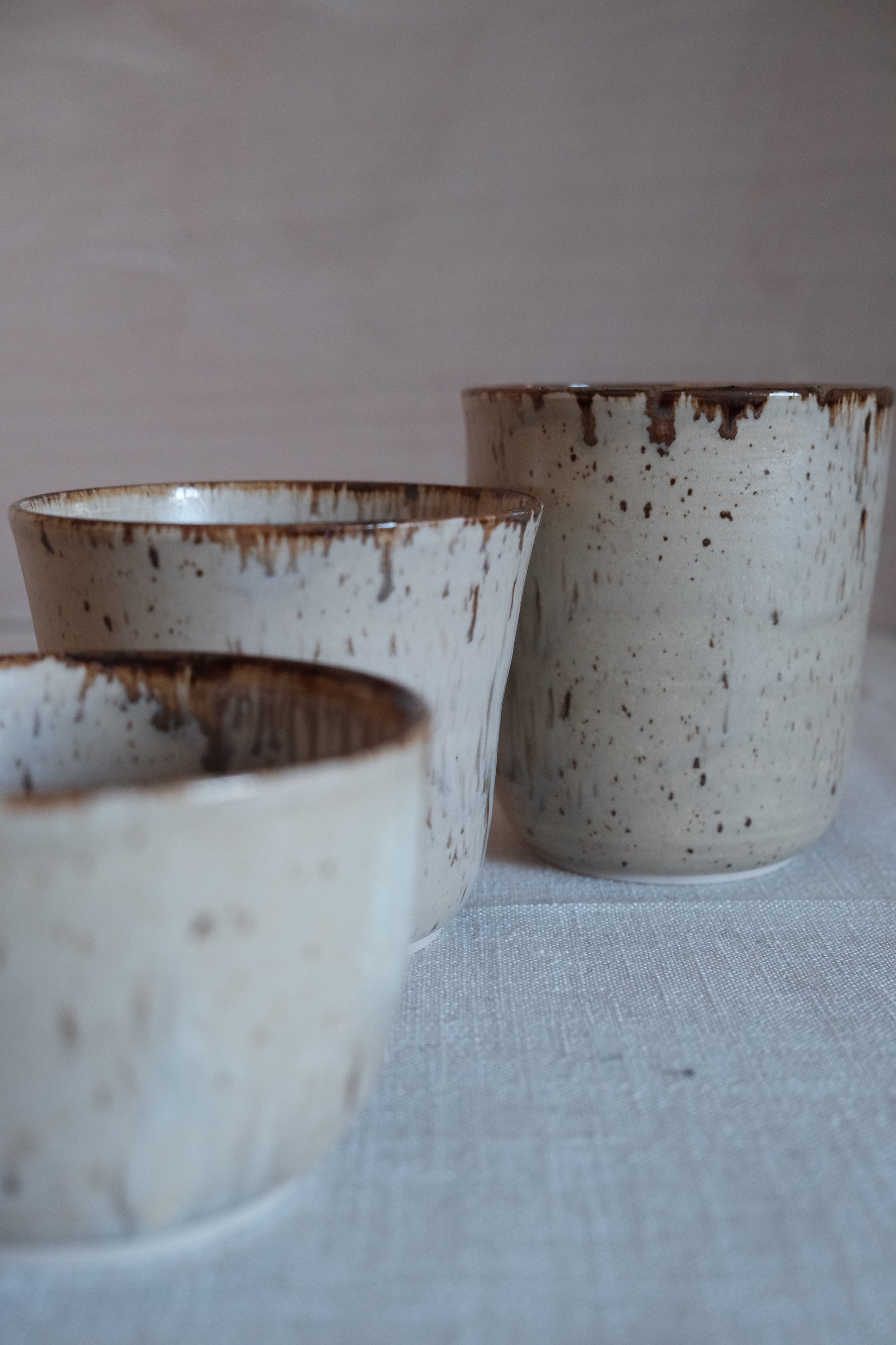Winter Wood Ceramic Cups