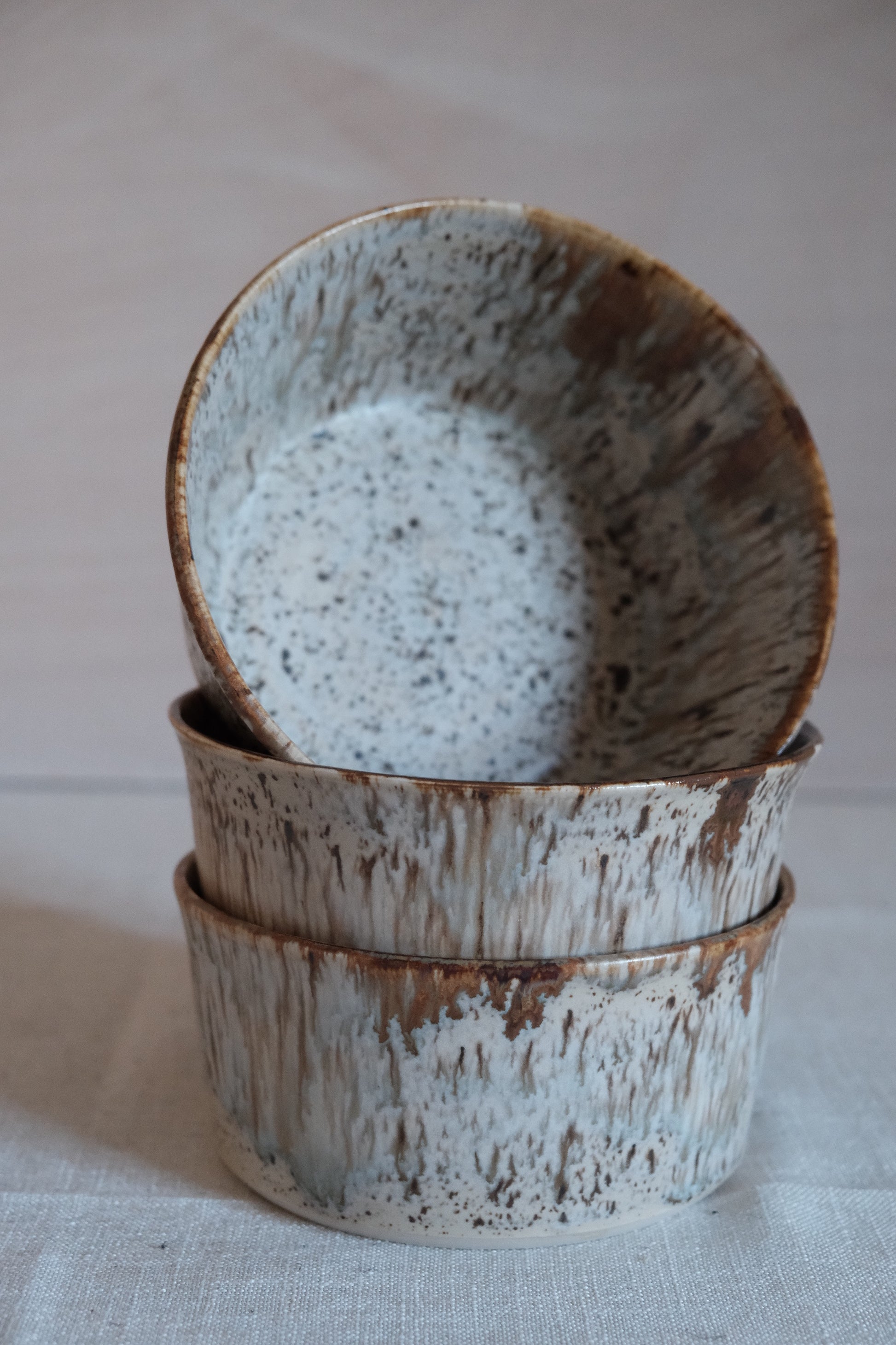 Winter Wood Ceramic Bowls