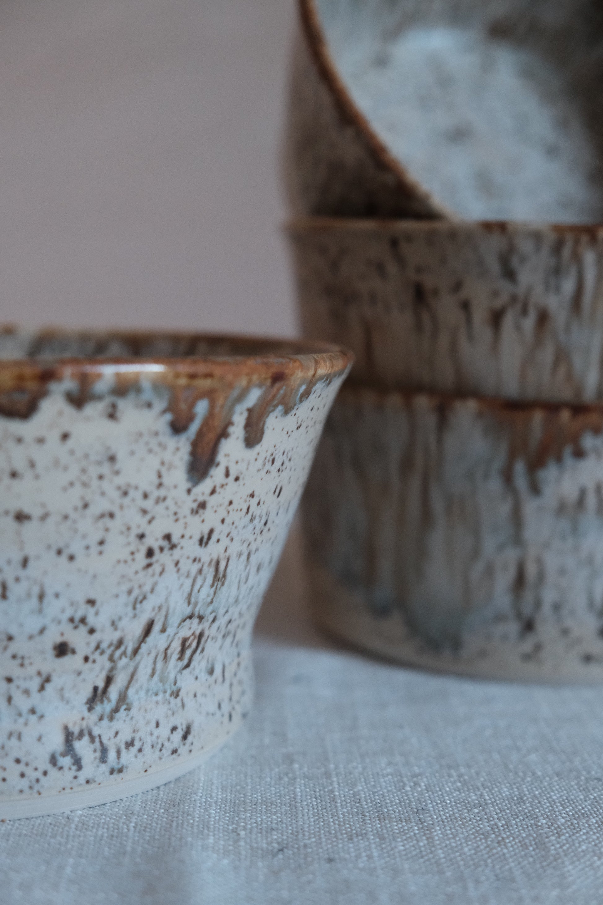 Winter Wood Ceramic Bowls