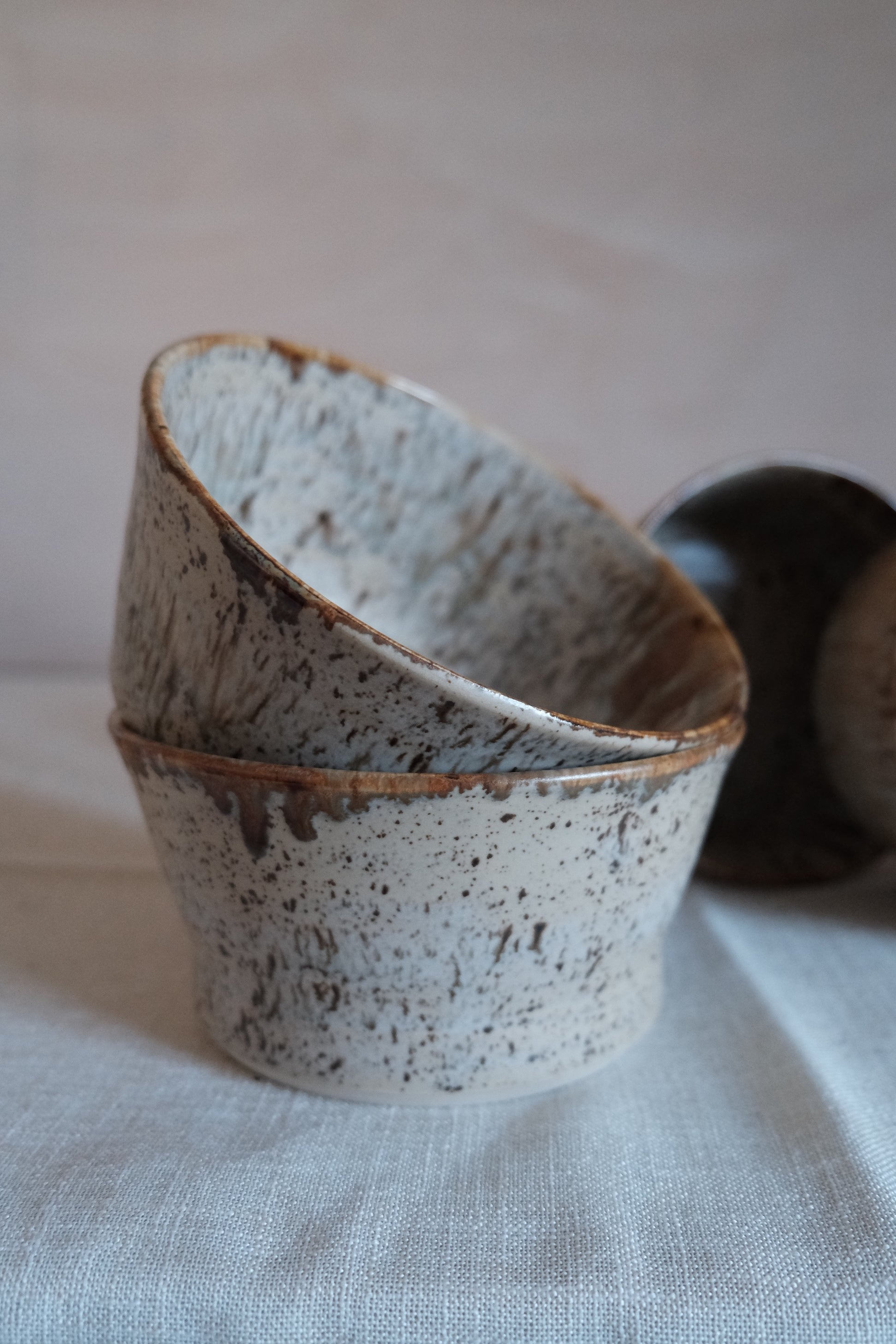 Winter Wood Ceramic Bowls